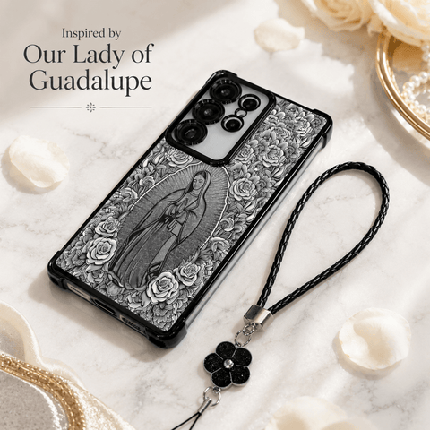 Our Lady of Guadalupe & Rose-Themed Phone Case for Samsung Galaxy S26/S25/S24/S23 Series LEKCASE