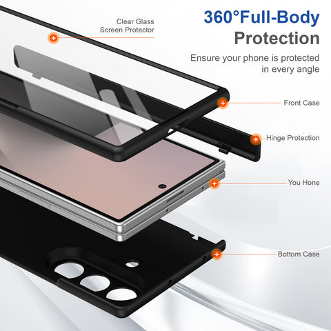 Samsung Fold 7/6/5/4/3 hinge case with full-coverage magnetic phone case LEKCASE