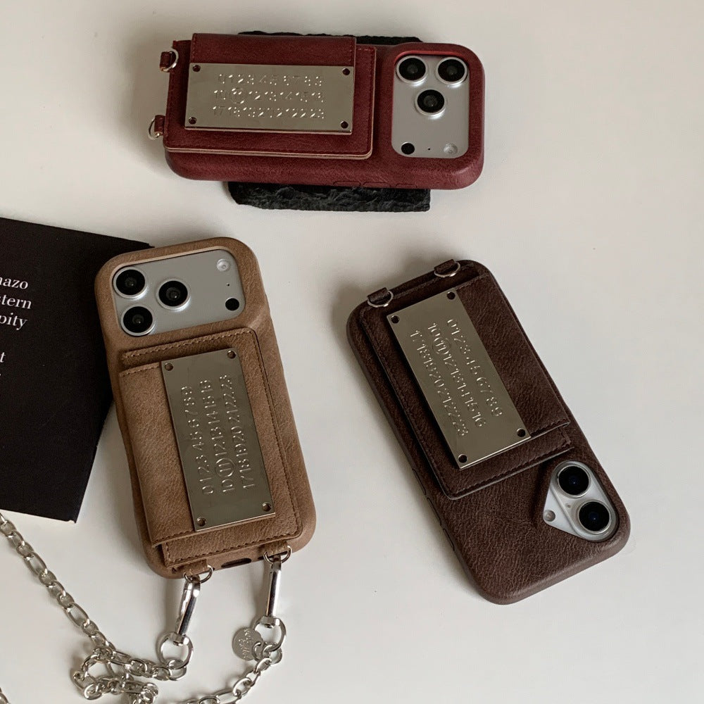Retro Crossbody Card Holder Phone Case LEKCASE