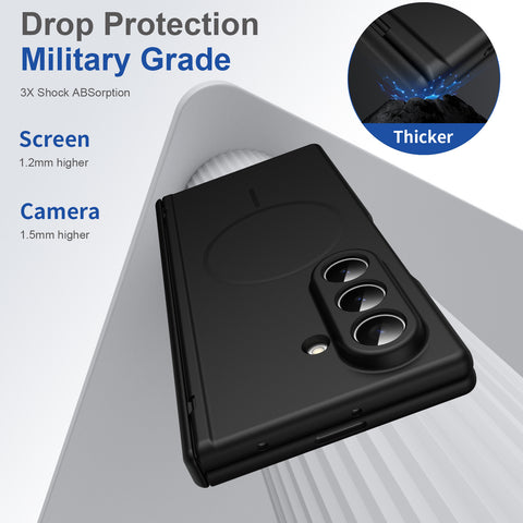 Samsung Fold 7/6/5/4/3 hinge case with full-coverage magnetic phone case LEKCASE