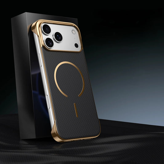 iPhone 17 Pro Max Frameless Kevlar Carbon Fiber Phone Case LEKCASE