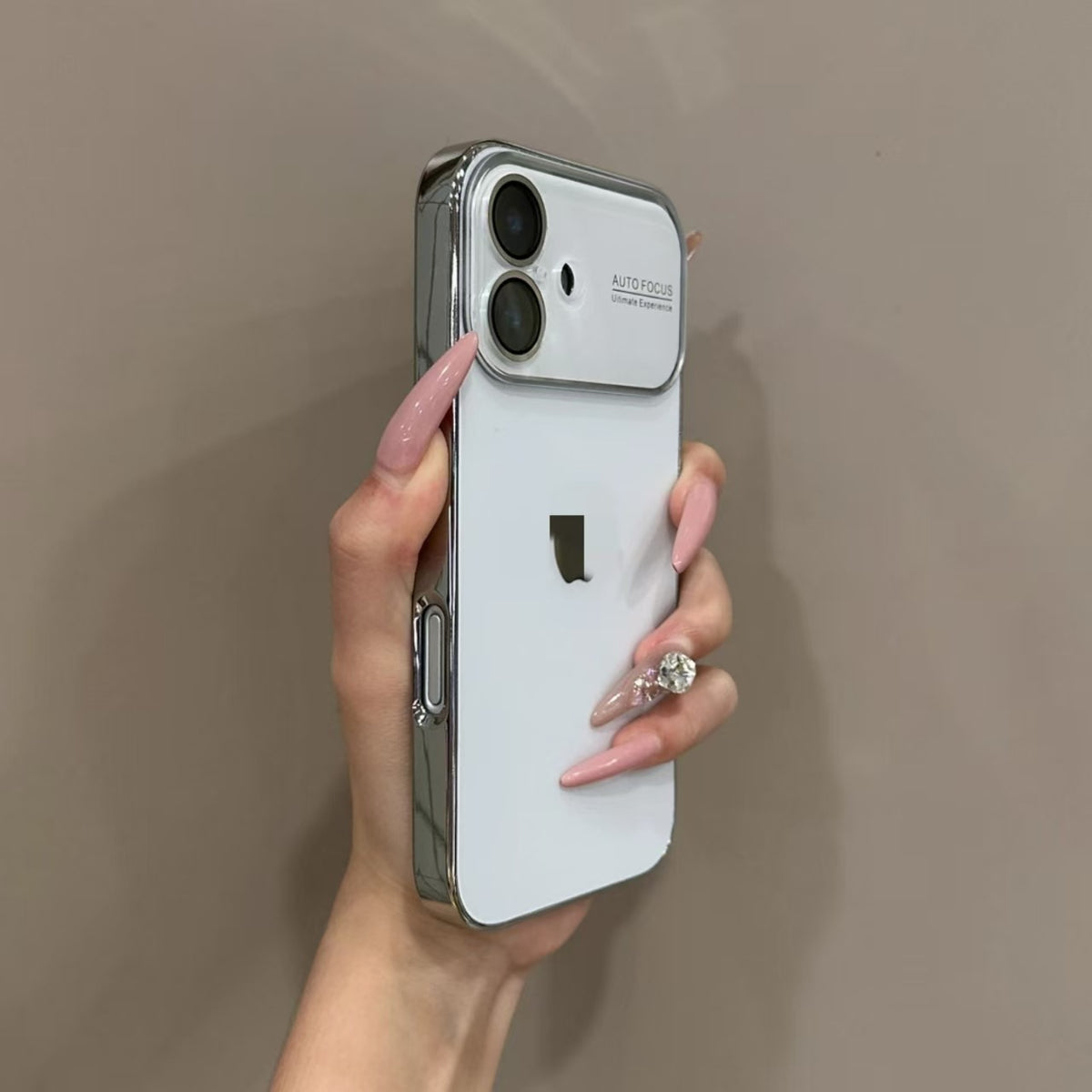 iPhone electroplated frame large window phone case LEKCASE