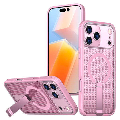 Magnetic Breathable For iPhone Case With Kickstand LEKCASE