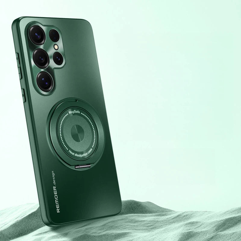 Samsung S26 Ultra Rotating Stand Magnetic Wireless Charging Phone Case LEKCASE