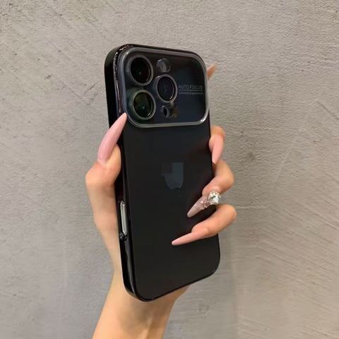iPhone electroplated frame large window phone case LEKCASE