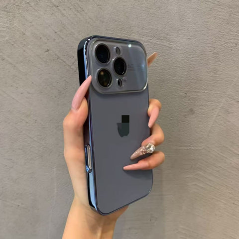 iPhone electroplated frame large window phone case LEKCASE