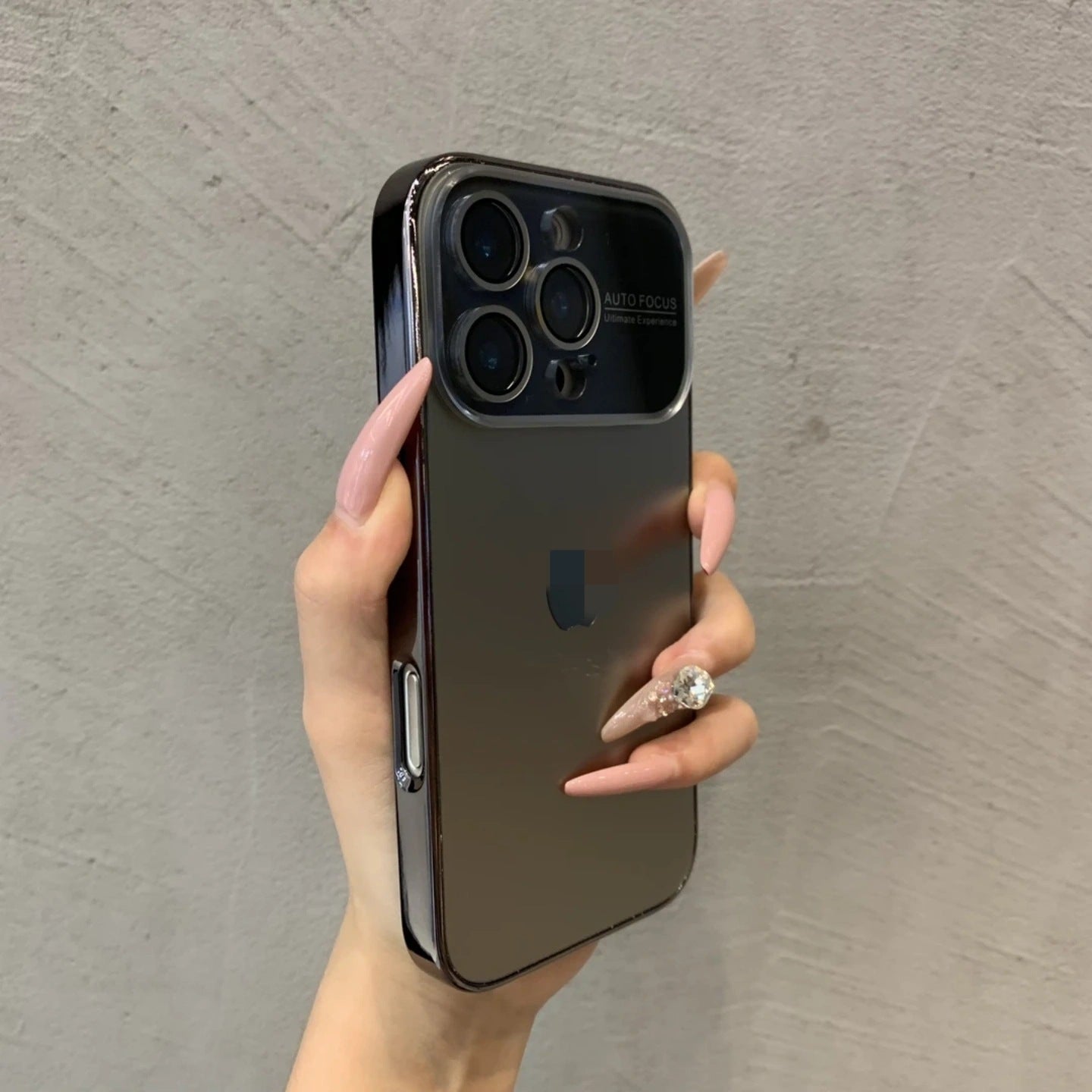 iPhone electroplated frame large window phone case LEKCASE