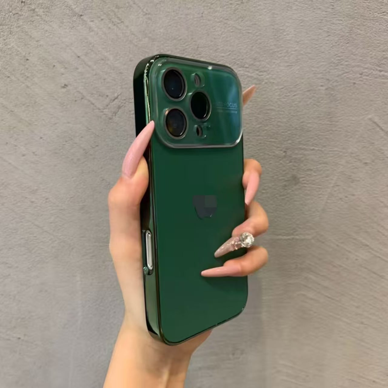 iPhone electroplated frame large window phone case LEKCASE