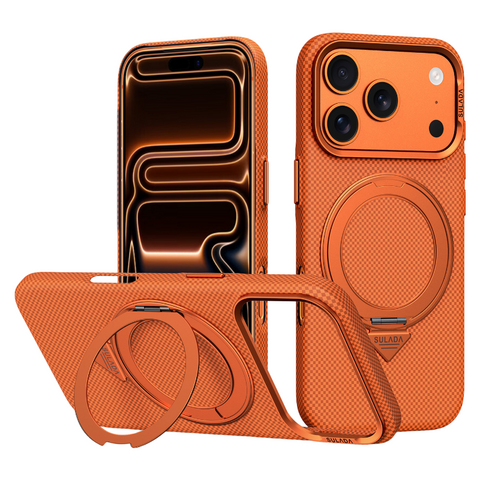 360-degree Rotating Stand With Kevlar Skin-feel Magnetic Case