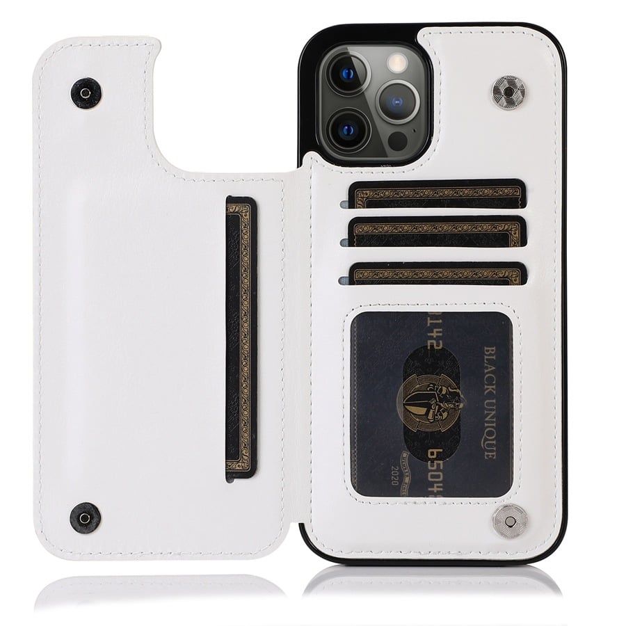 Luxury leather iPhone case with card slot 