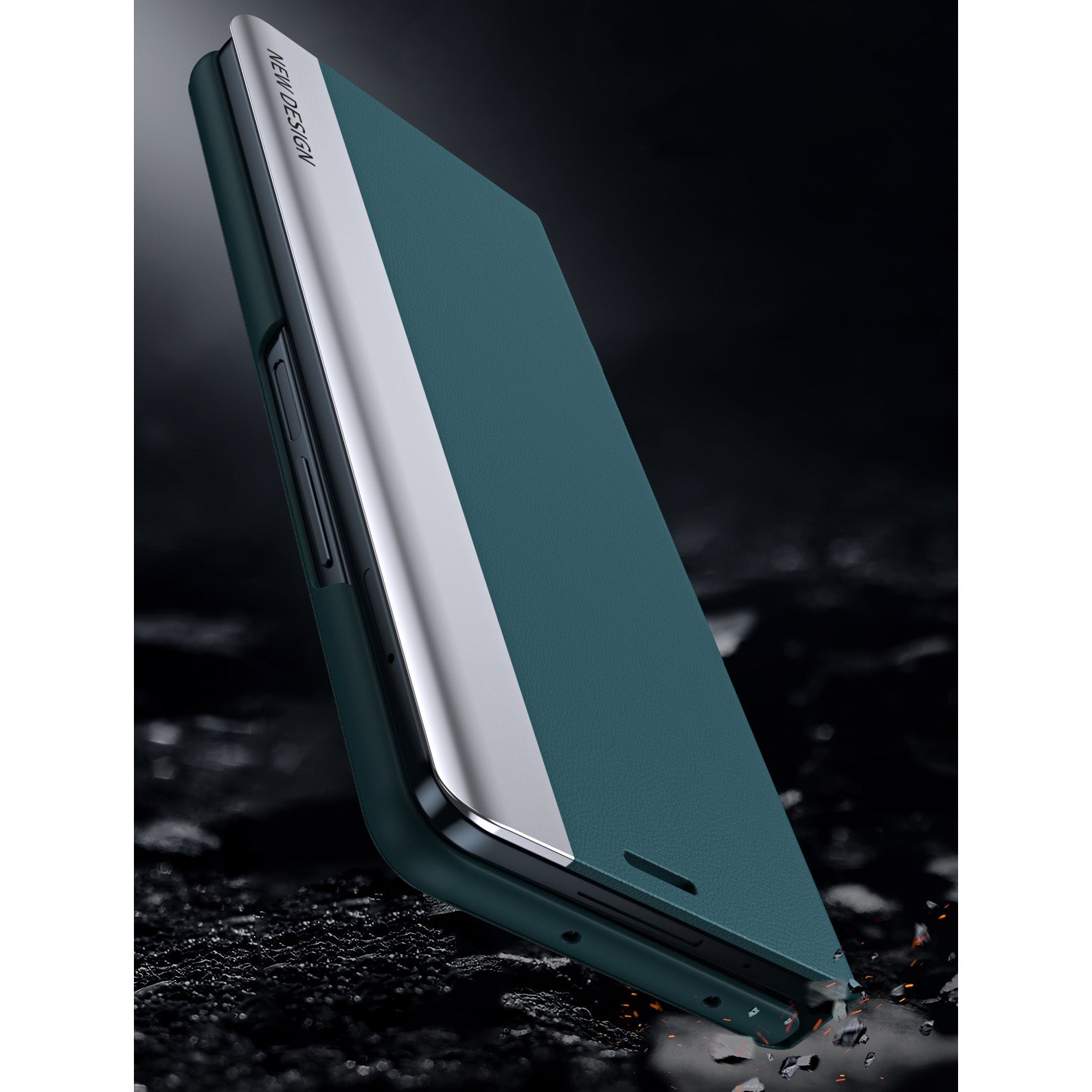 Luxury Electroplated Leather Magnetic Phone Case With Phone Stand And Pen Slot For Galaxy Z Fold 5/6/7