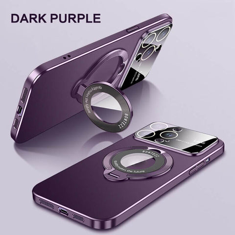 Large window phone case leak label magnetic bracket for iPhone 15promax case 
