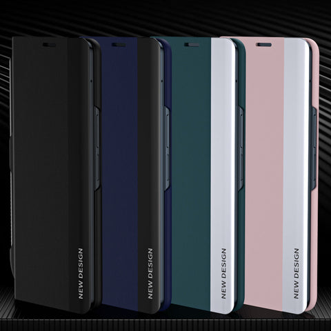 Luxury Electroplated Leather Magnetic Phone Case With Phone Stand And Pen Slot For Galaxy Z Fold 5/6/7