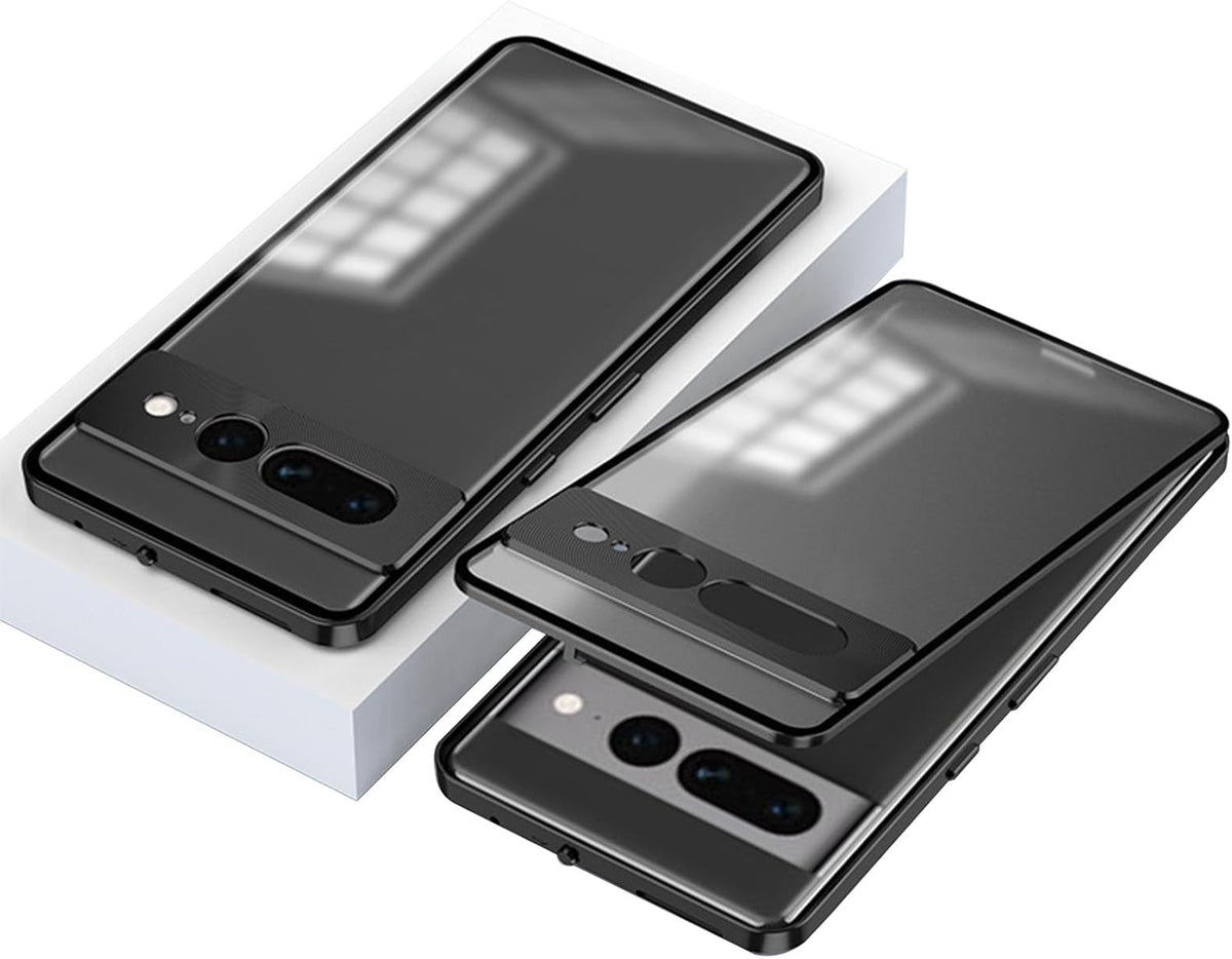 ♻️Snap-on Aluminum Alloy Magnetic Frosted Phone Case