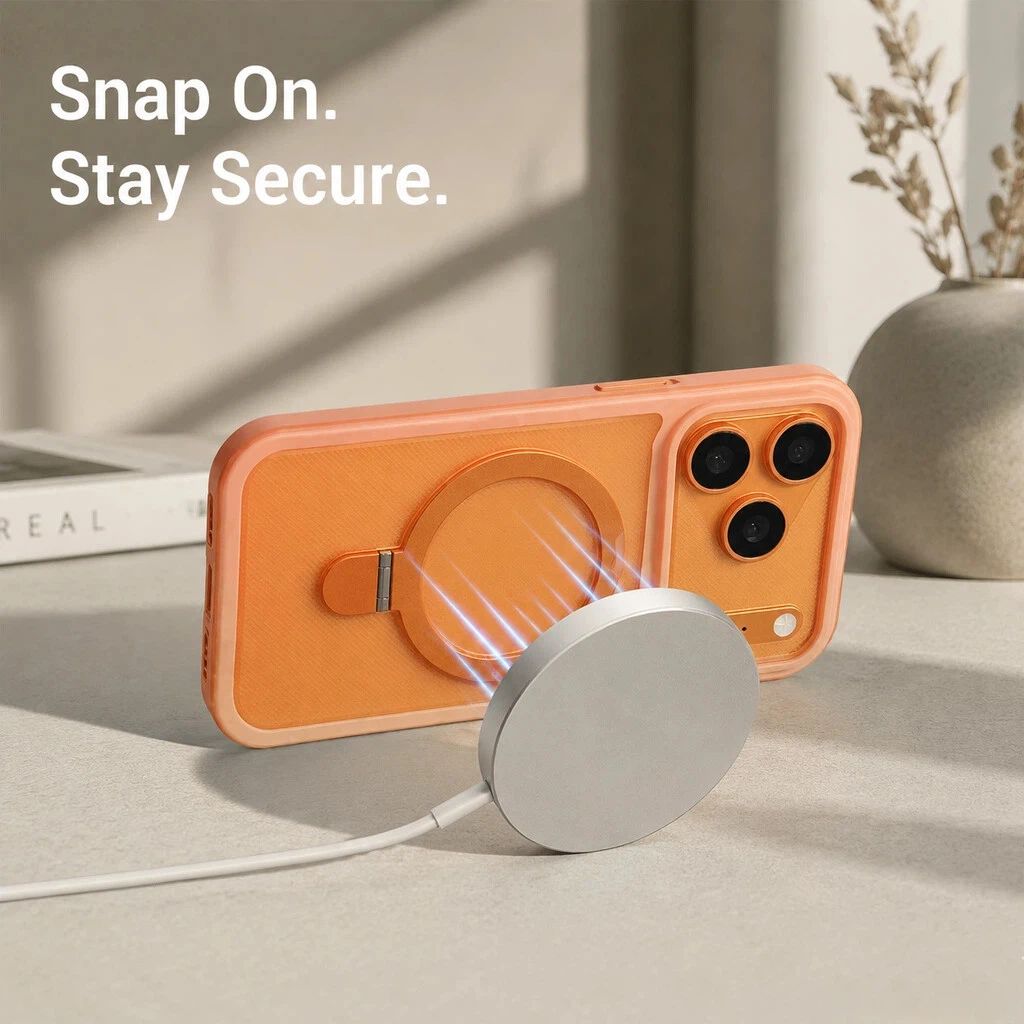 Frosted Magnetic Stand Phone Case LEKCASE