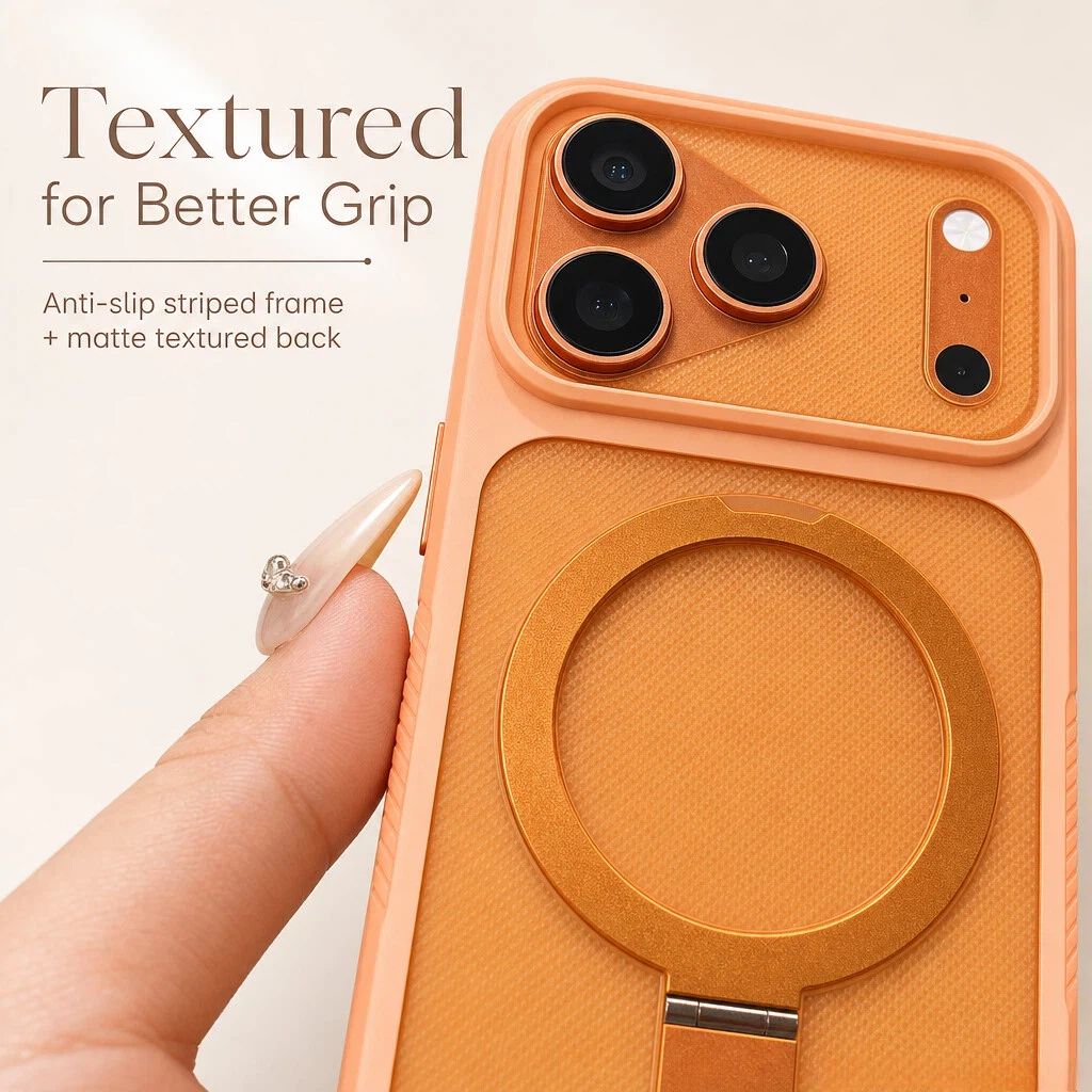 Frosted Magnetic Stand Phone Case LEKCASE