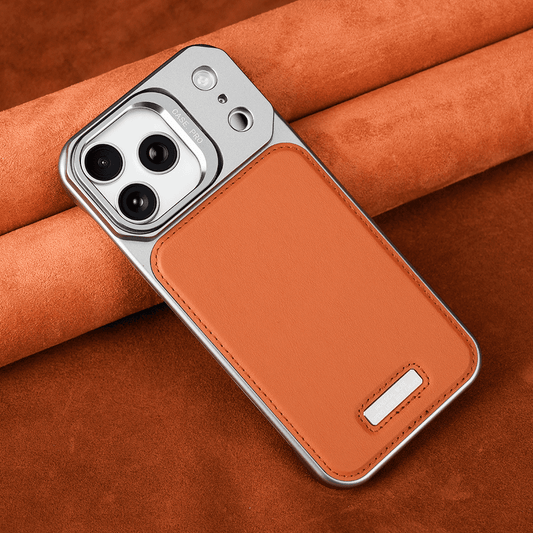 LEKCASE | Frameless Carbon Fiber Leather Magnetic Lens Bracket Protective Case LEKCASE